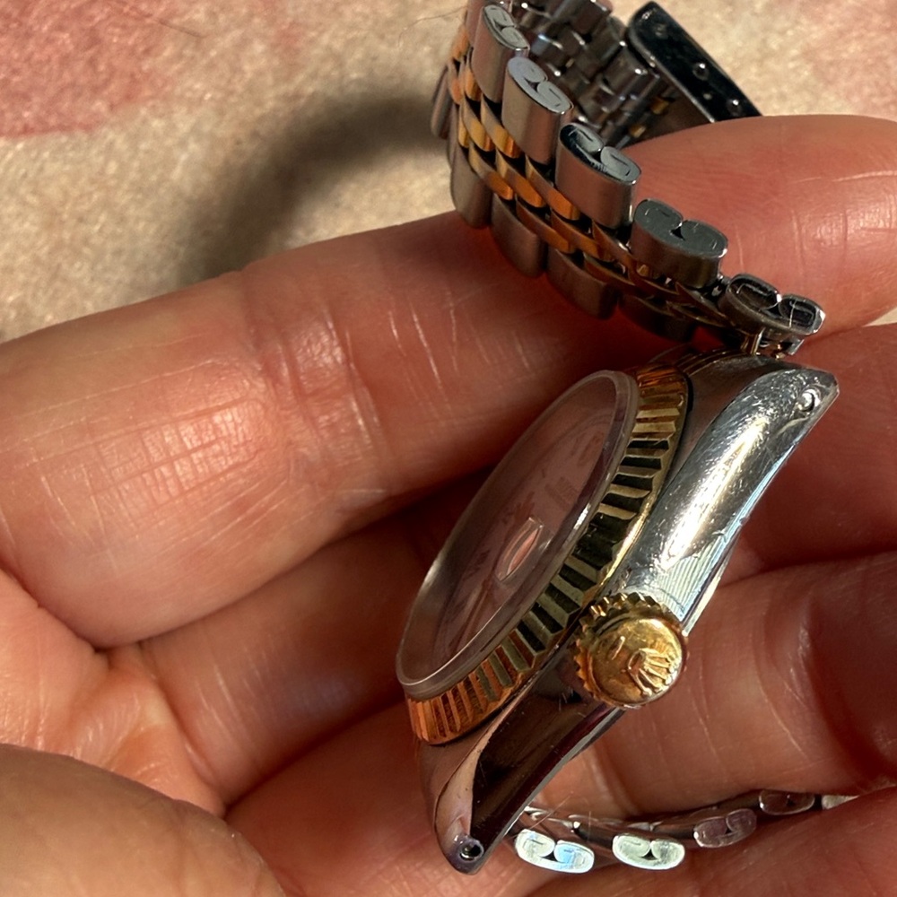 Tudor Silver and Gold Watch with White Dial - Picture 7 of 9